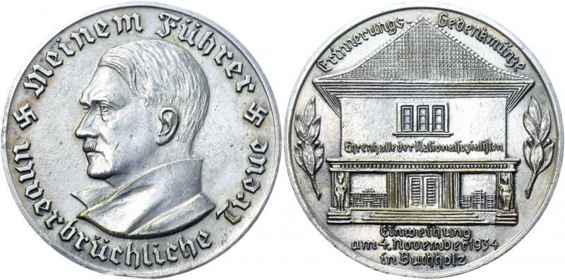 Germany - Third Reich Silver-Plated Bronze Medal "Hall of Honor in Buchholz" 193...