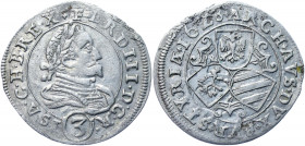 Austria 3 Kreuzer 1628
KM# 501; Silver 1.49 g.; Ferdinand II; Mint: Saint Veit; XF-AUNC