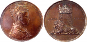 Austria Bronze Medal for Coronation of Bohemian King Ferdinand I in Prague 1836 NGC MS 62 BN
Wurzb# 2025; Bronze; I. D. Boehm. F