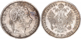 Austria 2 Florin 1866 A
KM# 2231; Silver; AUNC, rich patina, some hairlines visible. Very rare coin in any conditon.