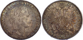 Austria 1 Vereinsthaler 1858 M
KM# 2244; Silver; Franz Joseph I; XF- with nice toning