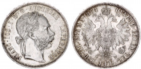 Austria 1 Florin 1884
KM# 2222; Silver; Franz Joseph I; AUNC. Beautiful coin!