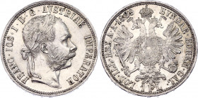 Austria 1 Florin 1889
KM# 2222; Silver; Franz Joseph I; UNC