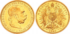 Austria 10 Corona 1906
KM# 2805; Gold (.900) 3.34 g.; Franz Joseph I; AUNC-UNC.
