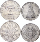 Austria 5 & 50 Schilling 1934 -1959
KM# 2853, 2888; Silver; Various Motives; XF/AUNC