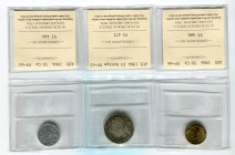 Austria Lot of 9 Coins 1964 ICCS PF 64 - 66
With Silver; Various Dates, Denomination & Motives; Amazing compilation of 9 graded coins