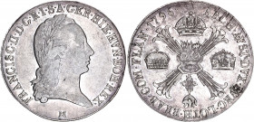 Austrian Netherlands 1 Kronentaler 1796 M
KM# 246; Silver; Franz II; XF+ with nice toning, some luster remains