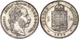 Hungary 1 Forint 1879 KB
KM# 453; Silver; Franz Joseph I; AUNC/UNC