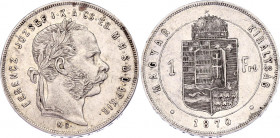 Hungary 1 Forint 1870 KB
KM# 453.2; Silver; Franz Joseph I; AUNC. Rare coin!