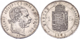 Hungary 1 Forint 1872 KB
KM# 453.2; Silver; Franz Joseph I; AUNC. Rare coin!
