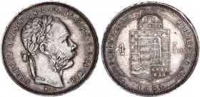 Hungary 1 Forint 1881 KB
KM# 465; Franz Joseph I; Silver; XF.
