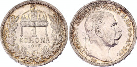 Hungary 1 Korona 1916 KB
KM# 484; Silver, UNC.Rare exceptional condition!
