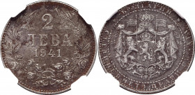 Bulgaria 2 Leva 1941 NGC AU
KM# 38a; Iron; Boris III; NGC AU Details, Env. Damage