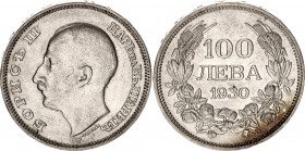Bulgaria 100 Leva 1930
KM# 43; Silver; Boris III; XF+
