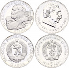 Bulgaria 2 x 5 Leva 1970 - 1972
KM# 78, 81; Silver, Proof & UNC; Ivan Vazov & Paisi Hilendarski