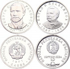 Bulgaria 2 x 5 Leva 1971 - 1977
KM# 79, 99; Silver, Proof; Georgi S. Rakovski& Petko R. Slaveikov