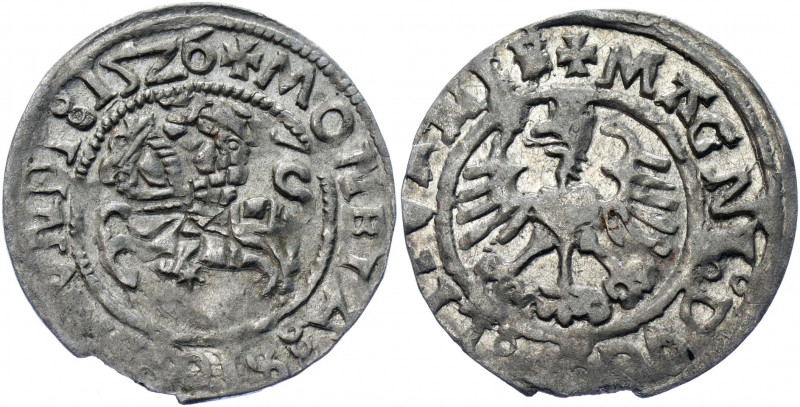 Lithuania 1/2 Groschen / Półgrosz 1526 R3 Sigismund I the Old
Kopicki# 3174 R3;...