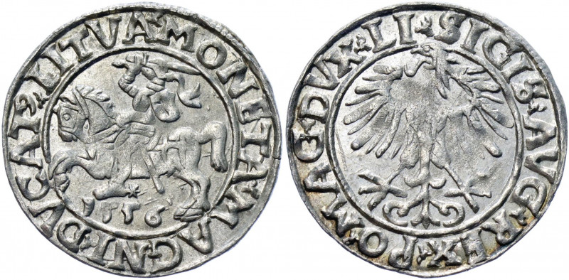 Lithuania 1/2 Groschen / Półgrosz 1556 R Sigismund II Augustus
Kopicki# 3248 R;...