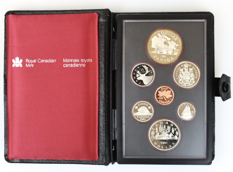 Canada Annual Coin Set 1981
With Silver, Proof; In original leather package wit...