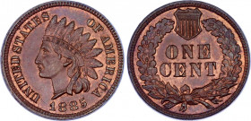United States 1 Cent 1885
KM# 90a; "Indian Head Cent"; UNC with red mint luster