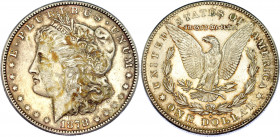 United States 1 Dollar 1878 S
KM# 110; Silver; "Morgan Dollar"; AUNC