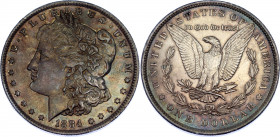 United States 1 Dollar 1884 O
KM# 110; Silver; "Morgan Dollar"; UNC with nice dark toning