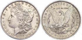 United States 1 Dollar 1885
KM# 110; Silver (0.900) 26.73g., 30.6mm; "Morgan Dollar"; UNC-
