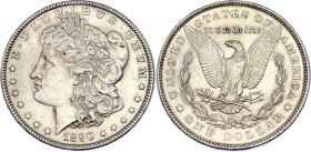 United States 1 Dollar 1890
KM# 110; Silver; "Morgan Dollar"; AUNC/UNC