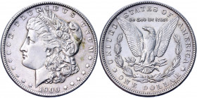 United States 1 Dollar 1900
KM# 110; Silver 26.67 g.; Morgan Dollar; AUNC