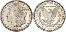 United States 1 Dollar 1921 D
KM# 110; Silver; "Morgan Dollar"; XF+