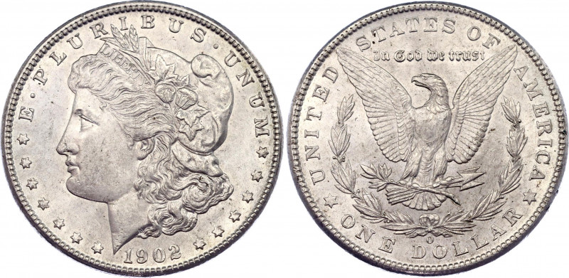 United States 1 Dollar 1902 O
KM# 110; Silver (0.900) 26.73g., 30.6mm; "Morgan ...