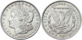 United States 1 Dollar 1921
KM# 110; Silver 26.69 g.; Morgan Dollar; AUNC-