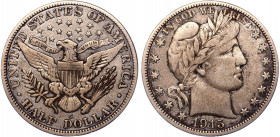 United States Half Dollar 1915 S
KM# 116; Silver 12.33g; VF/XF