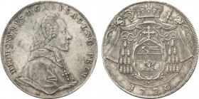 1776 -M Austria Taler Salzburg, Hieronymus. KM-435. 28.00 g. Grade: XF/AU