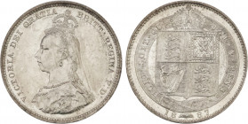 1887 Great Britain Proof Shilling Victoria. KM-761. 5,60 g. Grade: AU/UNC