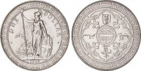 1912-B Great Britain Trade Dollar George V. KM-T5. 26,90 g. Grade: PCGS MS63