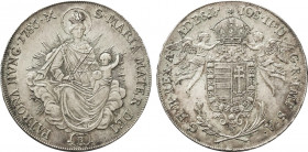 1786-B Hungary Taler Joseph II. KM-400.2. 28,00 g. Grade: XF/AU