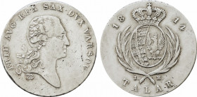 1814 Poland Taler Friedrich Augustus I. KM-C87. 22,60 g. Grade: VF/XF