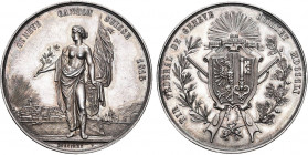 1815 Switzerland Silver Medal Geneva. Richter-572b. 38,00 mm. 24,10 g. Grade: AU/UNC