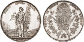 1815 Switzerland Silver Medal Geneva. Richter-572b. 38,00 mm. 24,10 g. Grade: AU/UNC