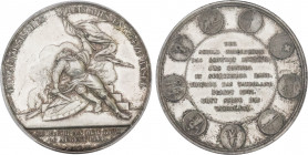 1844 Switzerland Silver Specimen Medal Basel. Richter-87b. 38,00 mm. 25,90 g. Grade: PCGS SP62