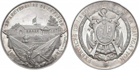 1881 Switzerland Silver Medal Geneva. Richter-618b. 43,00 mm. 38,50 g. Grade: AU/UNC