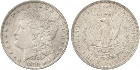 1890-O USA Dollar Morgan. 26,70 g. Grade: AU/UNC