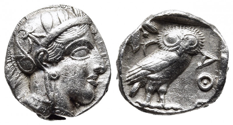 ATTICA. Athens. Tetradrachm (Circa 454-404 BC).
Obv: Helmeted head of Athena rig...