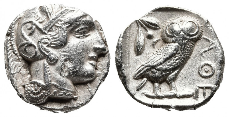 ATTICA. Athens. Tetradrachm (Circa 454-404 BC).
Obv: Helmeted head of Athena rig...