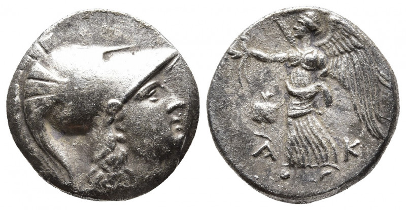 Pamphylia, Side AR Tetradrachm. Circa 205-100 BC. Attic standard. 
Obv:Head of A...