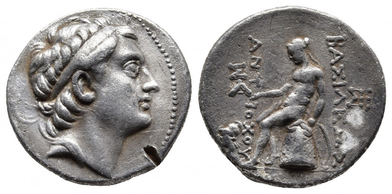 SELEUKID KINGS OF SYRIA. Antiochos III ‘the Great’, 223-187 BC. Tetradrachm. Sol...