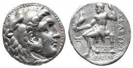 SELEUKID EMPIRE. Seleukos I Nikator. Second satrapy and kingship, 312-281 BC. AR Tetradrachm, Seleukeia on the Tigris mint. Struck circa 300-281 BC. 
...