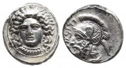 CILICIA, Tarsos. Tarkumuwa (Datames). Satrap of Cilicia and Cappadocia, 384-361/0 BC. AR Stater. Struck circa 380 BC. 
Obv: Female head facing slightl...