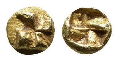 IONIA. Uncertain mint. EL 1/12 Stater (Circa 625-600 BC).
Obv: Raised clockwise ...